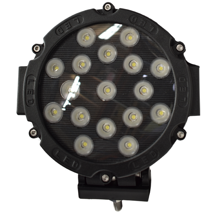 LED D/LAMP ROUND 6.3" 10-30V, 51W (17x3w) (Each)