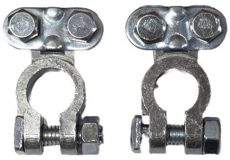 B/TERM SADDLE TYPE ALUMINIUM ALLOY STD POST (CARDED POS & NEG SET)