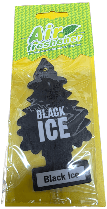 AIR FRESHENER, HANGING TREE, BLACK ICE FRAGRANCE