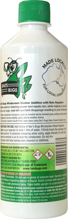 BARS W/SCREEN WASHER ADDITIVE W/WATER REPELLENT 500ML CONCENTRATE