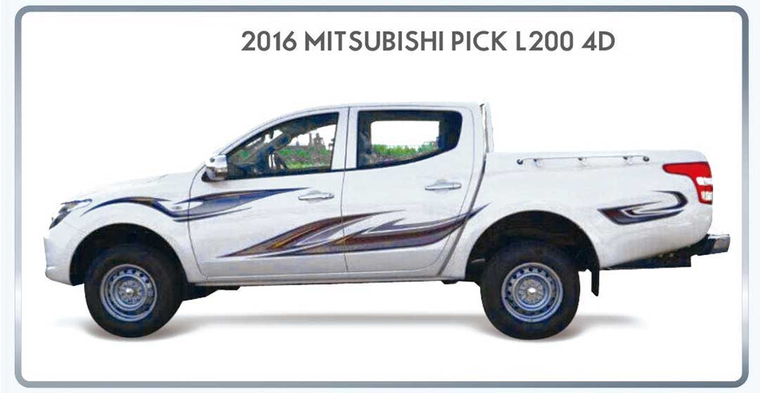 DECAL KIT SUITABLE FOR MIT 4 DOOR D/CAB 2016 PICK UP