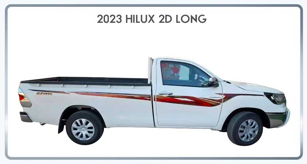 DECAL KIT SUITABLE FOR TOY HILUX 2015on GUN12#/13# S/CAB (2023 Style Decal)