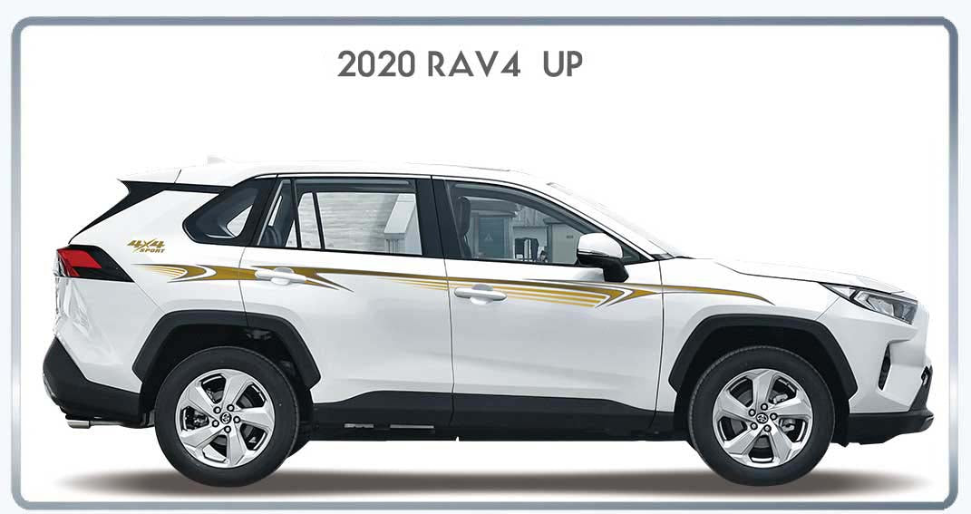 DECAL KIT SUITABLE FOR TOY RAV 4 2020