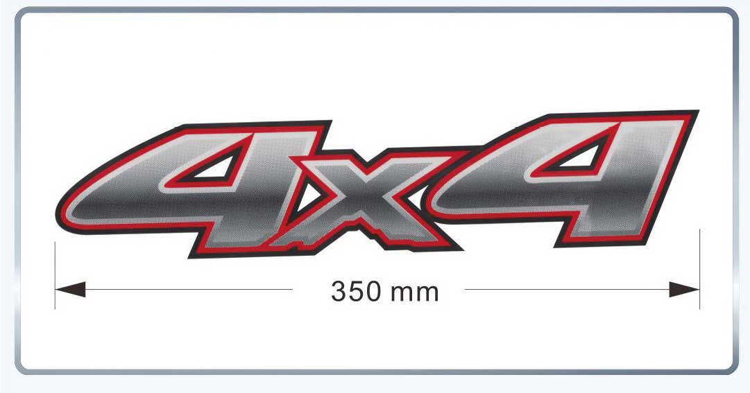 DECAL KIT SUITABLE FOR UNIVERSAL APP "4x4" 350mm