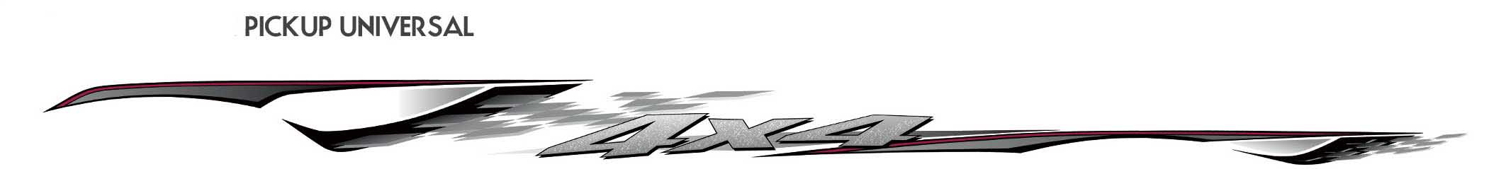 DECAL KIT SUITABLE FOR UNIVERSAL UTE APPLICATIONS ("4x4" Style Decal)