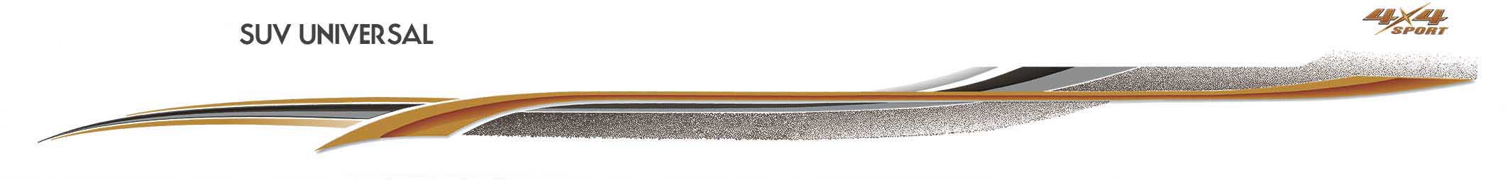 DECAL KIT SUITABLE FOR UNIVERSAL SUV/WAGON APPLICATIONS ("4x4 SPORT" Style Decal)