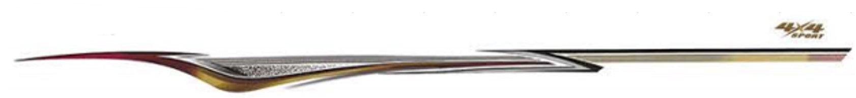 DECAL KIT SUITABLE FOR UNIVERSAL SUV/WAGON APPLICATIONS ("4x4 SPORT" Style Decal)