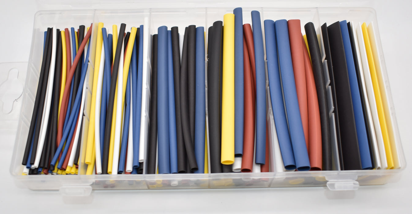 HEAT SHRINK SINGLE WALL COLOUR 180 PCS ASST
