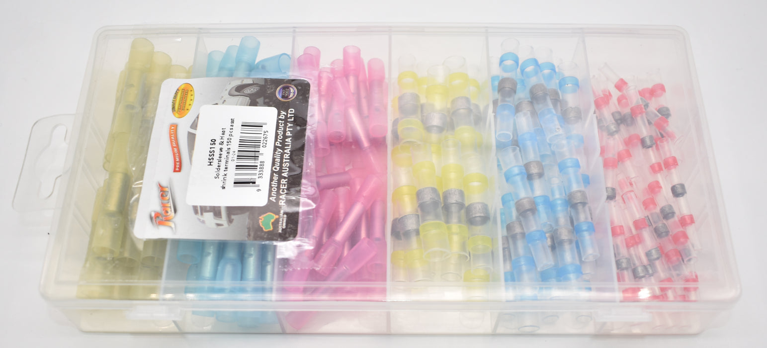 SOLDERSLEEVE & HEAT SHRINK TERMINALS 150 PCS ASST