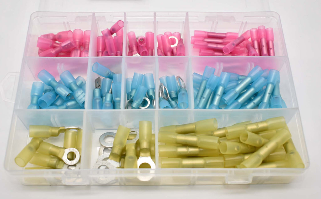 TERMINAL KIT HEAT SHRINK HDPE 142 PCS ASST