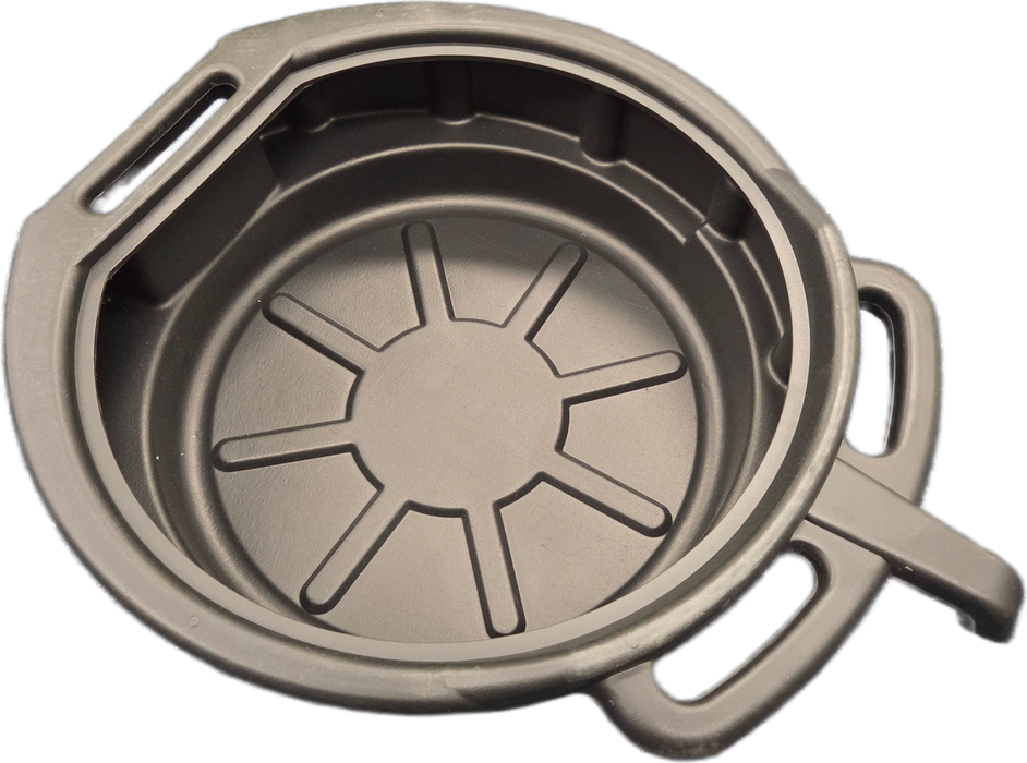 OIL DRAIN PAN WITH SPOUT & HANDLES 15LTR BLACK (RG6243BK)