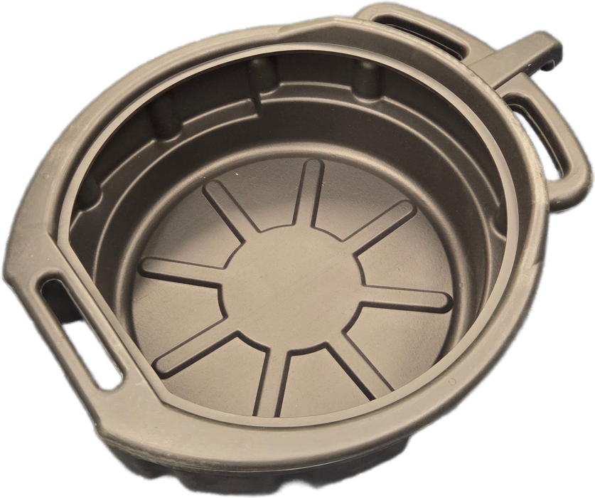 OIL DRAIN PAN WITH SPOUT & HANDLES 15LTR BLACK (RG6243BK)