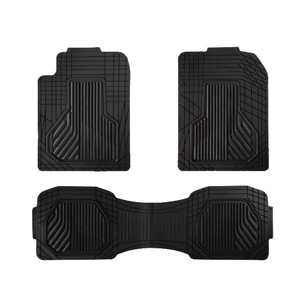 CAR MAT Set H/DUTY PVC RUBBER BLACK (3pcs Set) (Cut to size)