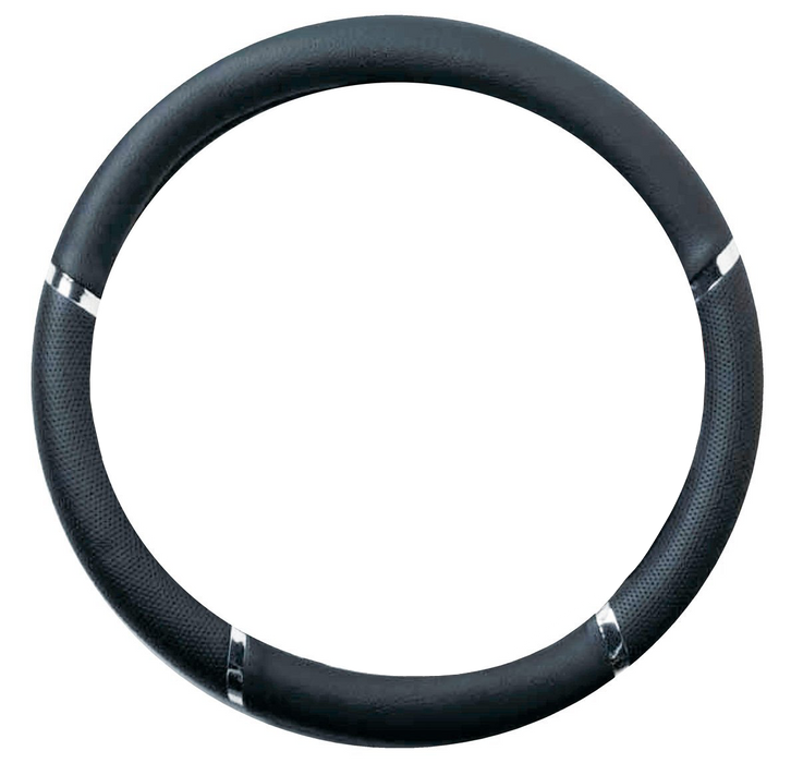 STEERING WHEEL COVER-SPORTS- BLACK