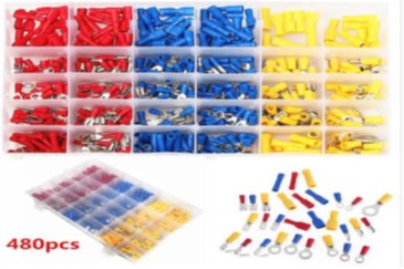 TERMINAL KIT 480 PCS ASST PRE-INSULATED TERMINALS — Racer Australia