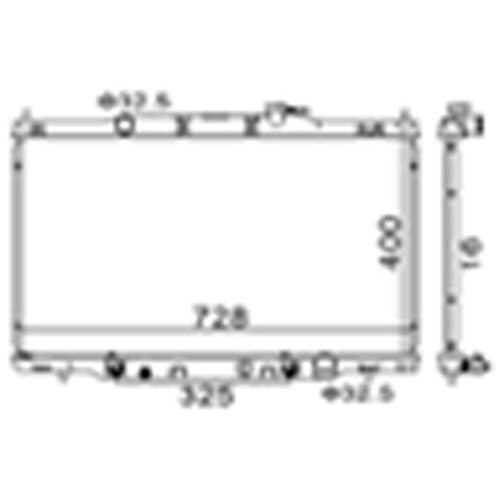 Rd52 Radiator RADIATOR SUITABLE FOR HON CRV RD5/RD7 (AUTO) (NON WATER TEMP) — Racer ...
