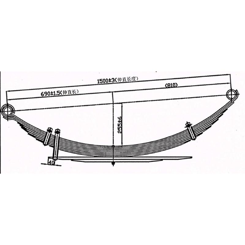 Leaf Racer Toy REAR LEAF SPRING ASSY HD SUITABLE FOR TOY L/CRUISER HZJ78/79 (10 LEAF ...