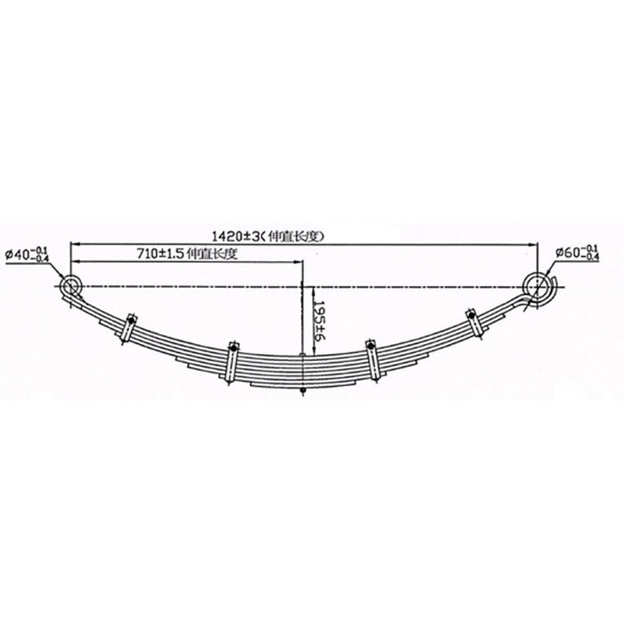 Leaf Racer Toy REAR LEAF SPRING ASSY HD SUITABLE FOR TOY COASTER BB42/HZB50 (8 Leaf ...